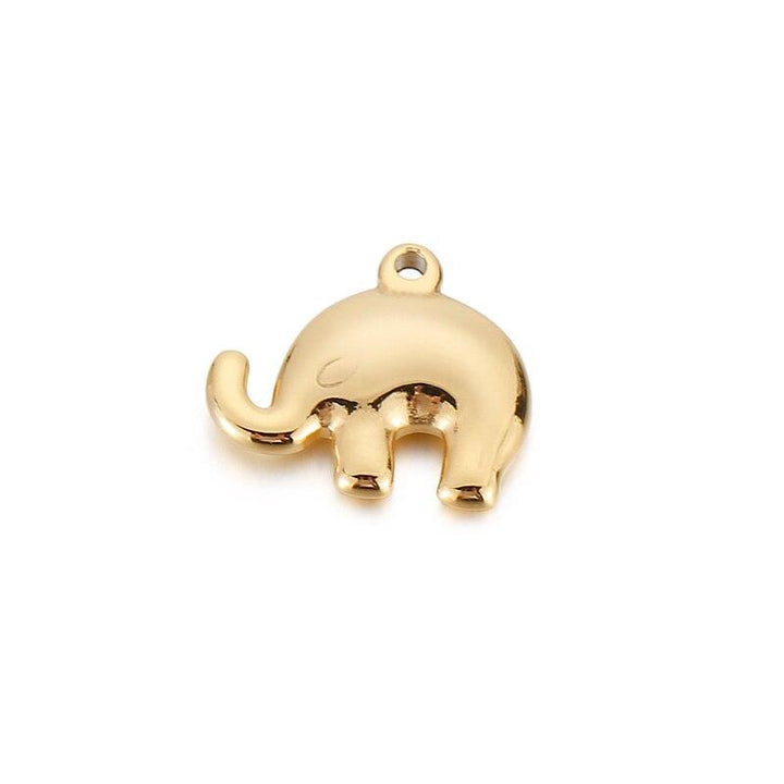 Stainless Steel Animal Giraffe Horse Elephant Cherry Connector For Women's Gift DIYJewelry Accessories Necklace Pendant.