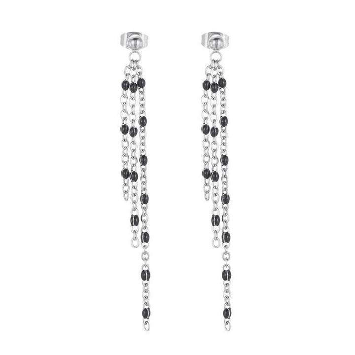 Stainless Steel Bohemia Chain Drop Earrings - kalen