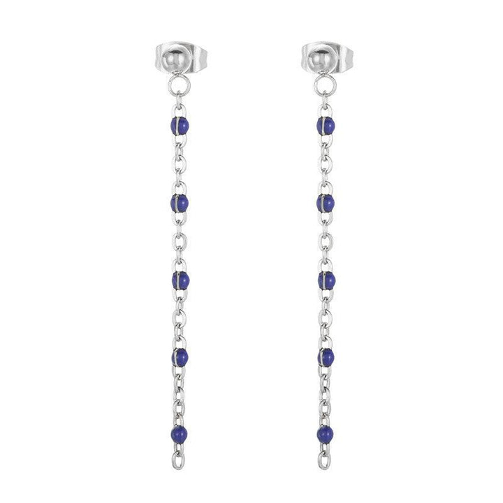 Stainless Steel Bohemia Chain Drop Earrings - kalen