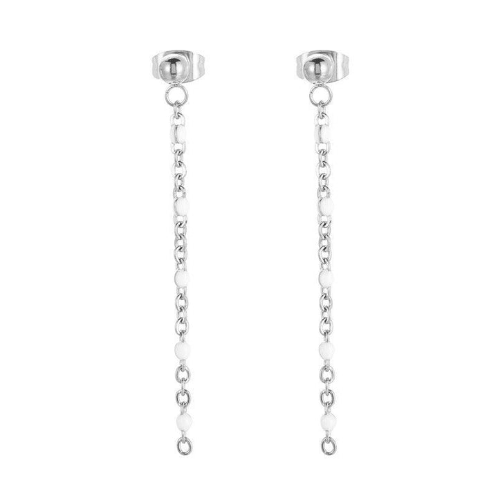 Stainless Steel Bohemia Chain Drop Earrings - kalen