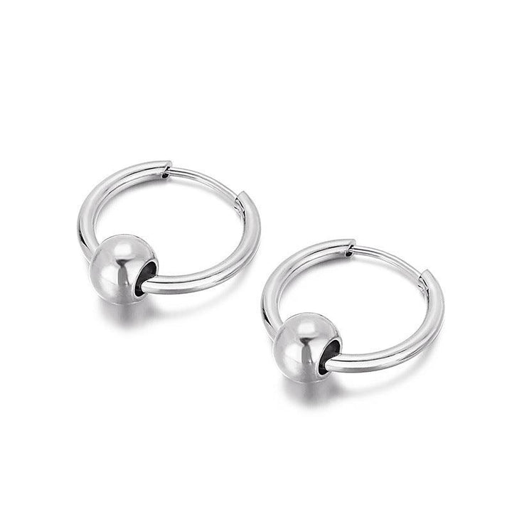 Stainless Steel Circle Hoop Earrings - kalen