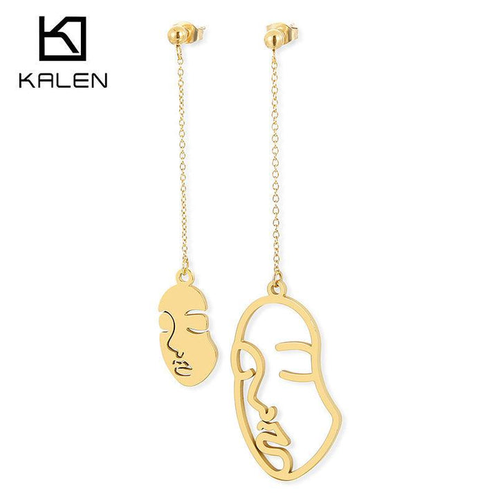 Stainless Steel Drop Earrings - kalen