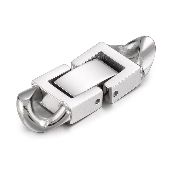 Stainless Steel Fold Over Clasps Metal Buckles Fastener Clasps Accessories For Bracelet Necklace DIY Jewelry Making Supplies.