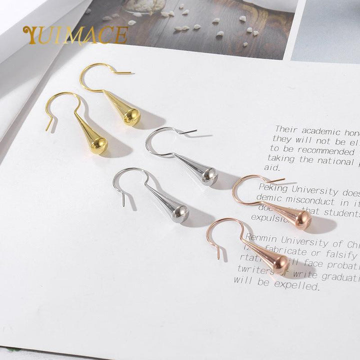 Stainless Steel Microphone Drop Earrings - kalen