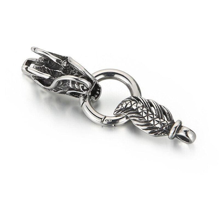 Stainless Steel Skull Clasps Supplies For Jewelry Necklace Bracelets Hand Made Dragon Connected Clasps DIY Jewelry Making.