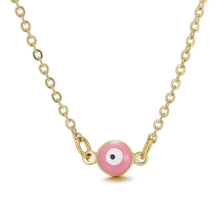 KALEN Evil Eye Thin Pendant Women Jewelry Necklace Turkish Lucky Fashion Gold Color Choker Chain Female Daily Minimalist Gifts.