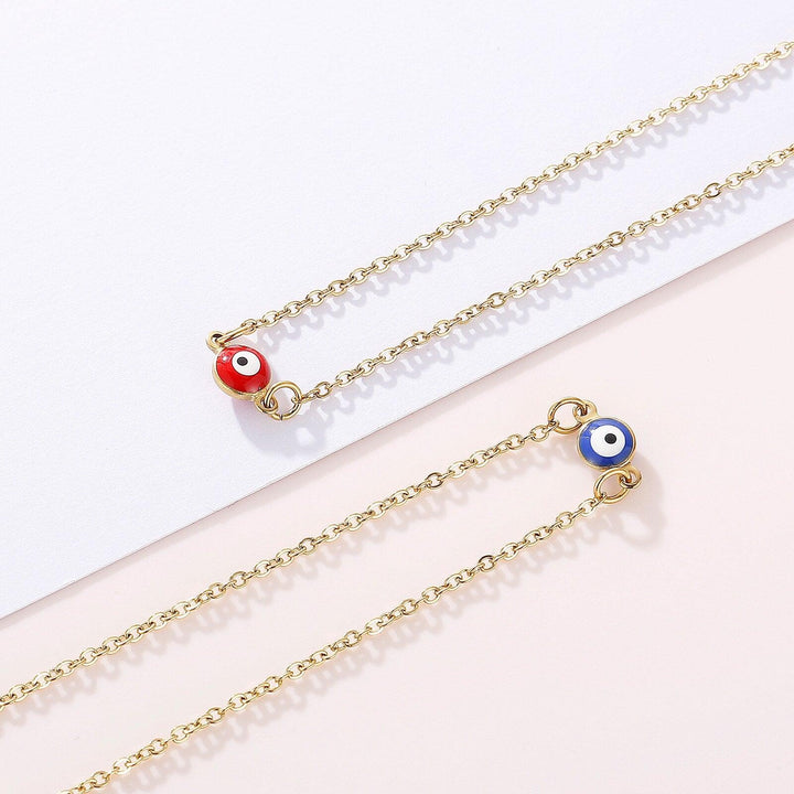 KALEN Evil Eye Thin Pendant Women Jewelry Necklace Turkish Lucky Fashion Gold Color Choker Chain Female Daily Minimalist Gifts.