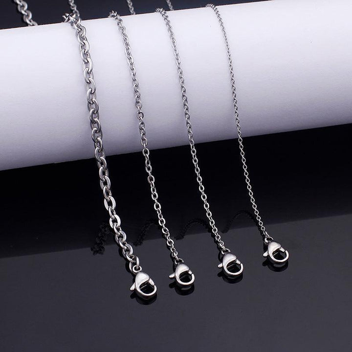 1/1.5/2/3.5mm O-Chain Cable Link Loop Chain Necklace for Women - kalen