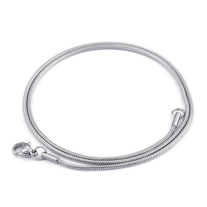 1.5/2mm Rounded Snake Chain Multi Necklace Stainless Steel - kalen