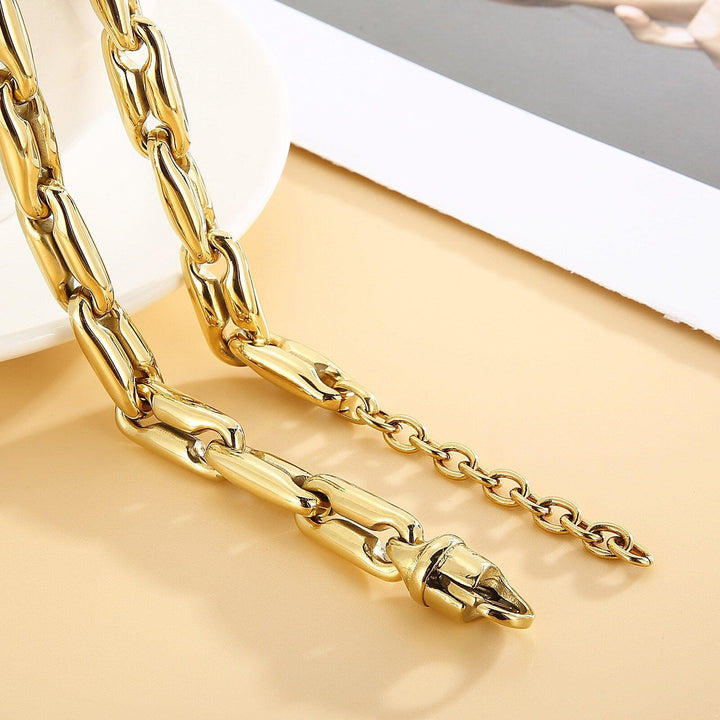 10mm Heavy Chunky Chain Necklace For Women - kalen
