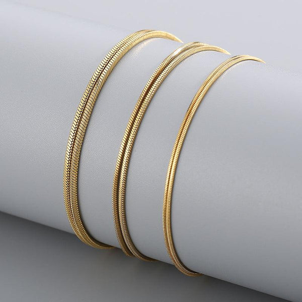 Square Snake Chain Necklace – kalen