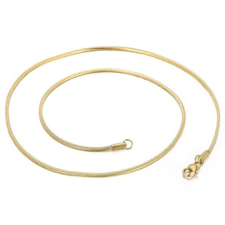1/1.2/1.5mm Square Snake Chain Necklace - kalen