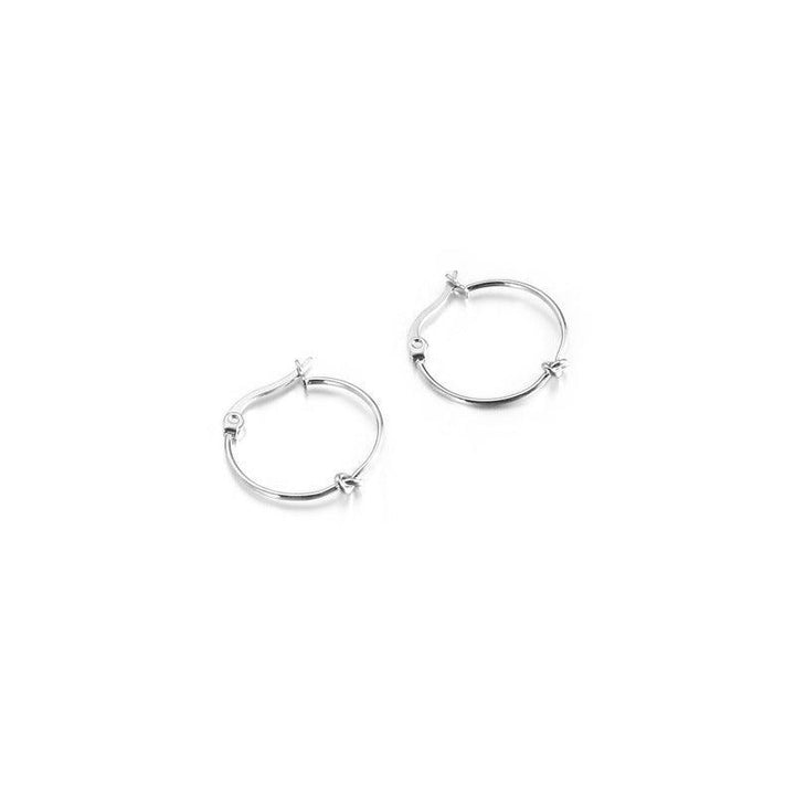 Kalen 20/30/40/50mm Stainless Steel Circle Knot Hoop Earrings for Women - kalen