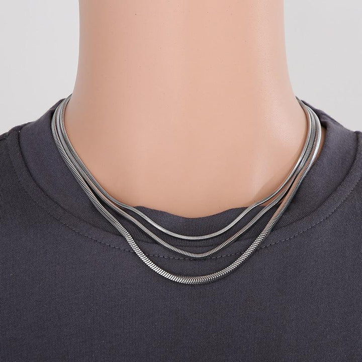 2/2.5/3mm Square Snake Chain Necklace - kalen