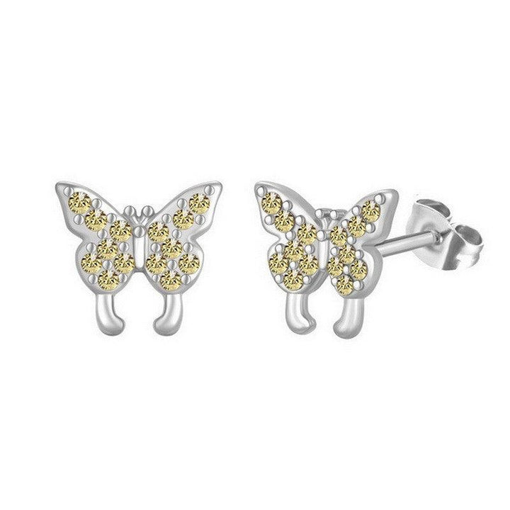 Kalen Stainless Steel CZ Stud Earrings Wholesale for Women - kalen