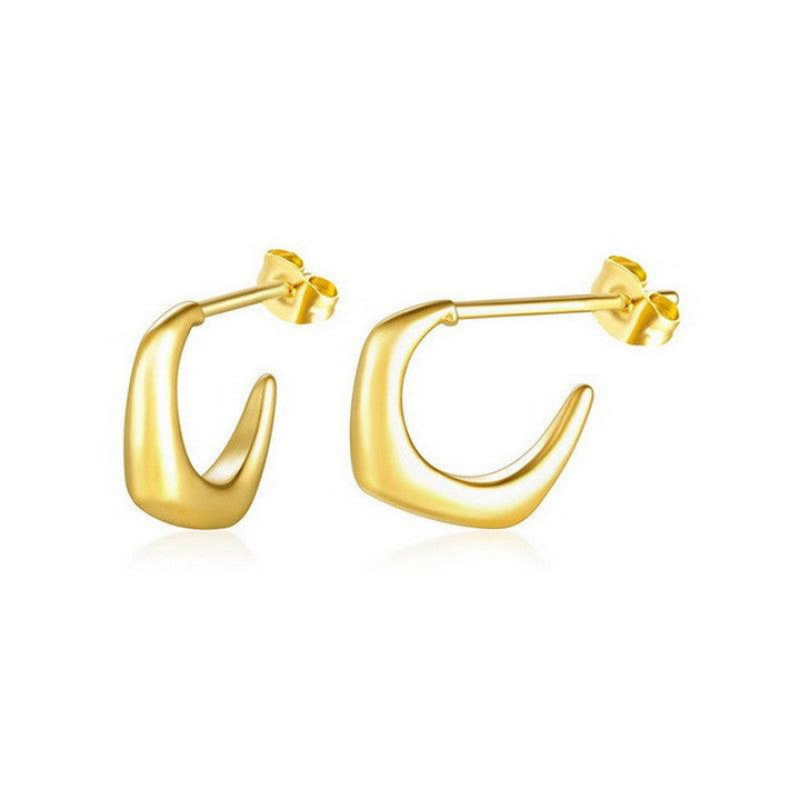 Kalen Stainless Steel Gold Plated Stud Earrings Wholesale for Women - kalen