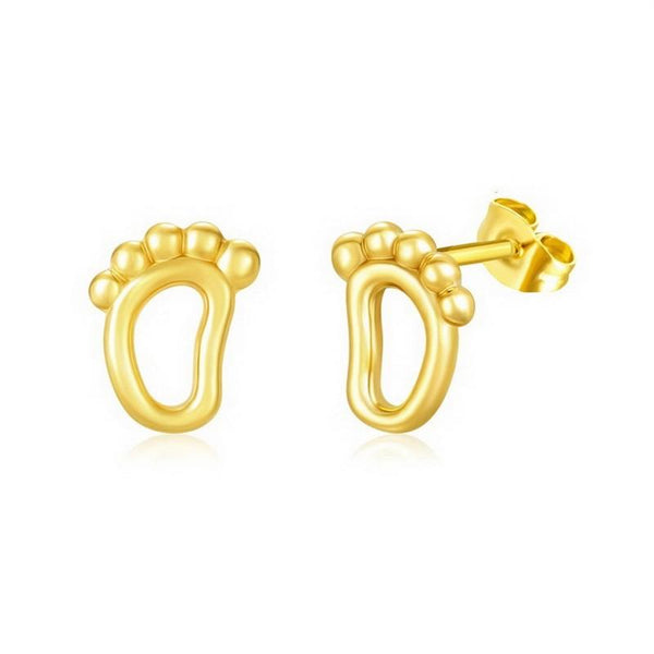 Kalen Stainless Steel Gold Plated Stud Earrings Wholesale for Women - kalen