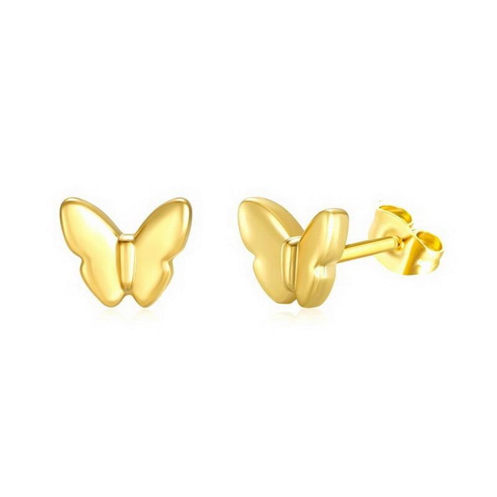 Kalen Stainless Steel Gold Plated Stud Earrings Wholesale for Women - kalen