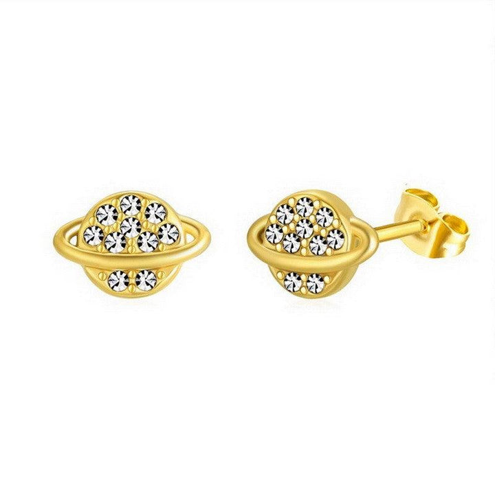 Kalen Stainless Steel Cute Cubic Zircon Stud Earrings Wholesale for Women - kalen