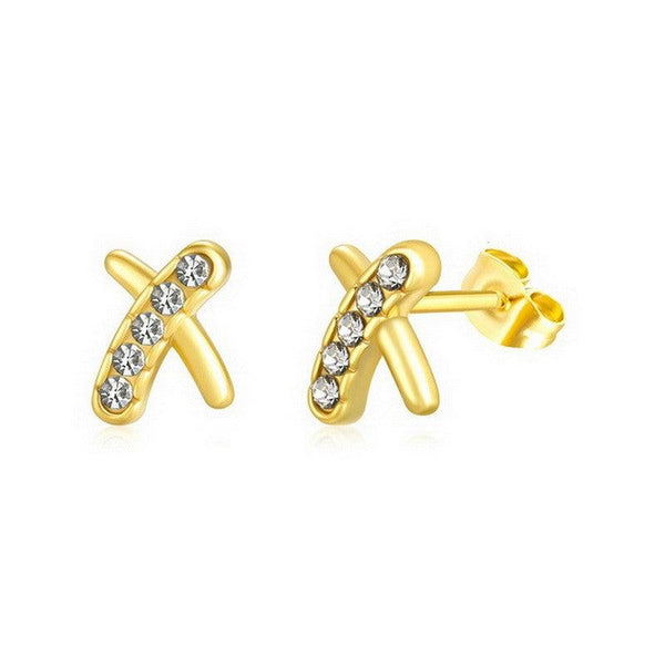 Kalen Stainless Steel Cute Cubic Zircon Stud Earrings Wholesale for Women - kalen