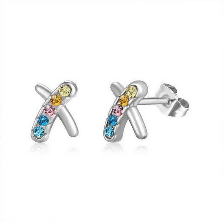 Kalen Stainless Steel CZ Stud Earrings Wholesale for Women - kalen