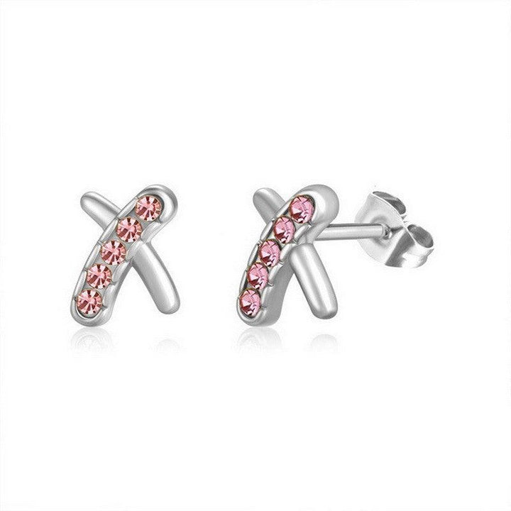 Kalen Stainless Steel CZ Stud Earrings Wholesale for Women - kalen