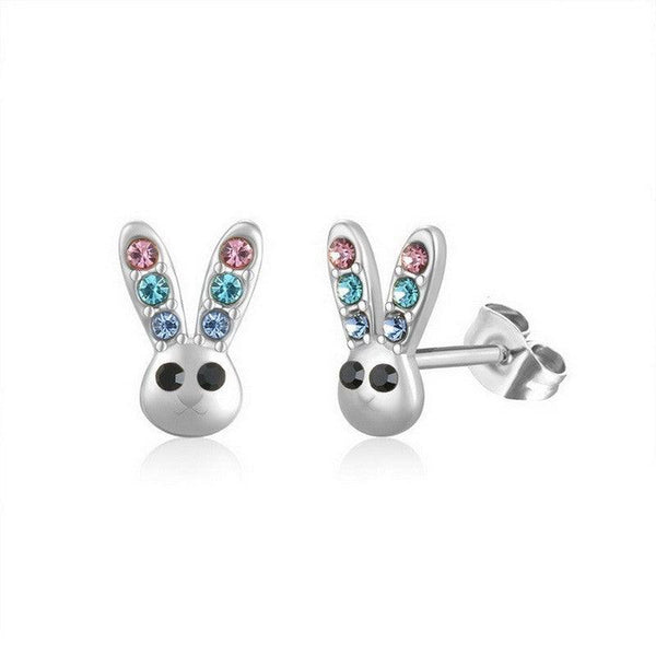 Kalen Stainless Steel CZ Stud Earrings Wholesale for Women - kalen