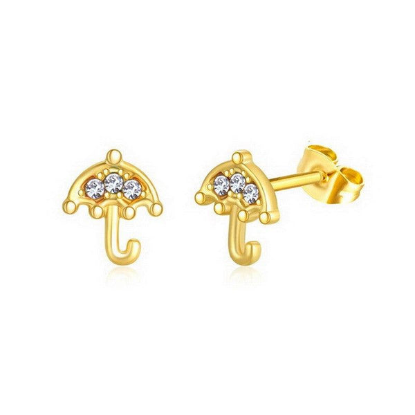 Kalen Stainless Steel Cute Cubic Zircon Stud Earrings Wholesale for Women - kalen