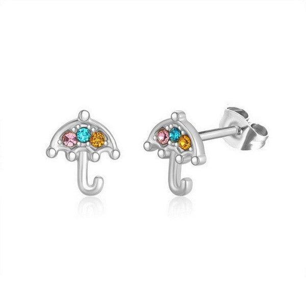 Kalen Stainless Steel CZ Stud Earrings Wholesale for Women - kalen