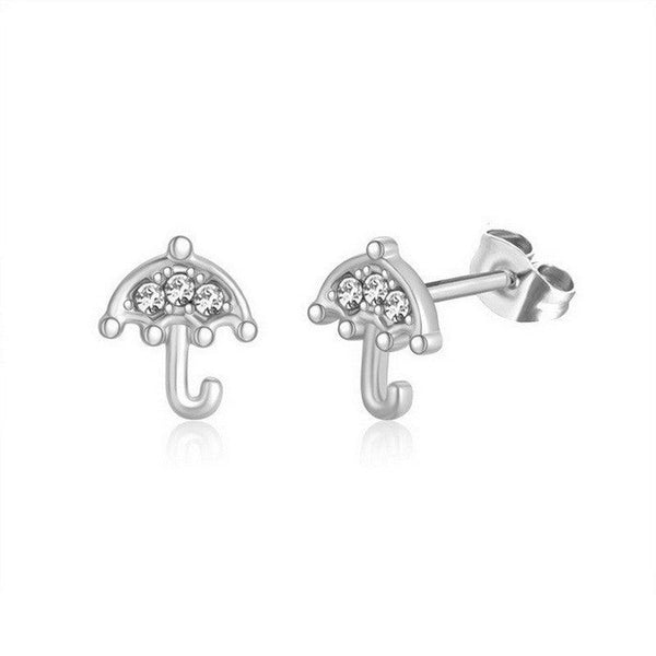 Kalen Stainless Steel CZ Stud Earrings Wholesale for Women - kalen