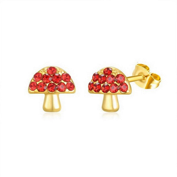 Kalen Stainless Steel Cute Cubic Zircon Stud Earrings Wholesale for Women - kalen