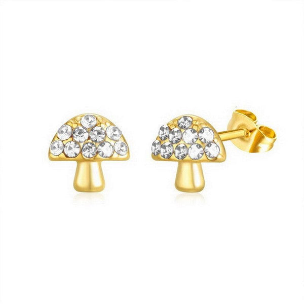 Kalen Stainless Steel Cute Cubic Zircon Stud Earrings Wholesale for Women - kalen