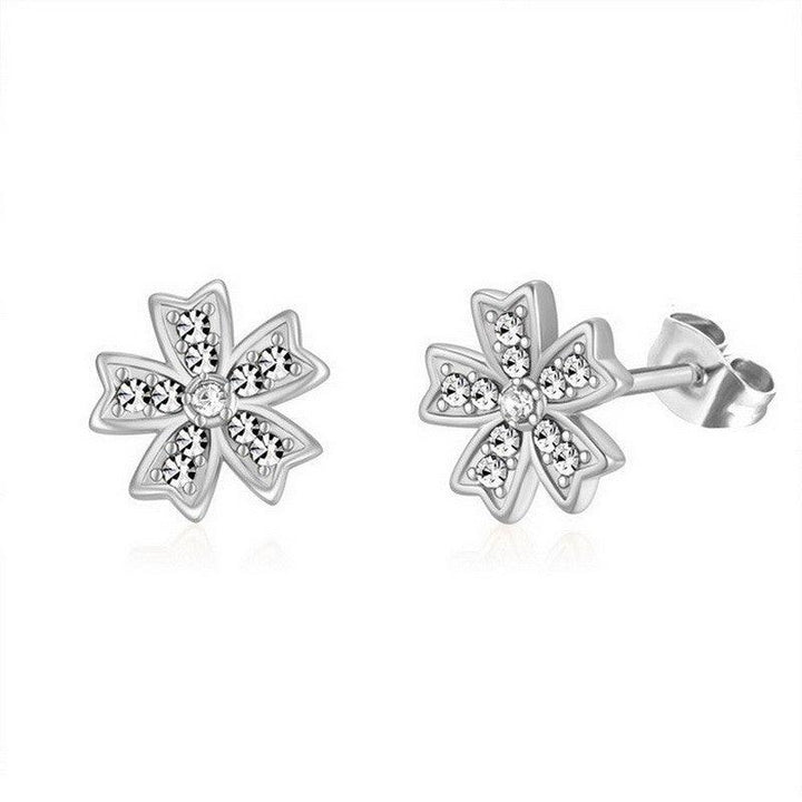 Kalen Stainless Steel CZ Stud Earrings Wholesale for Women - kalen