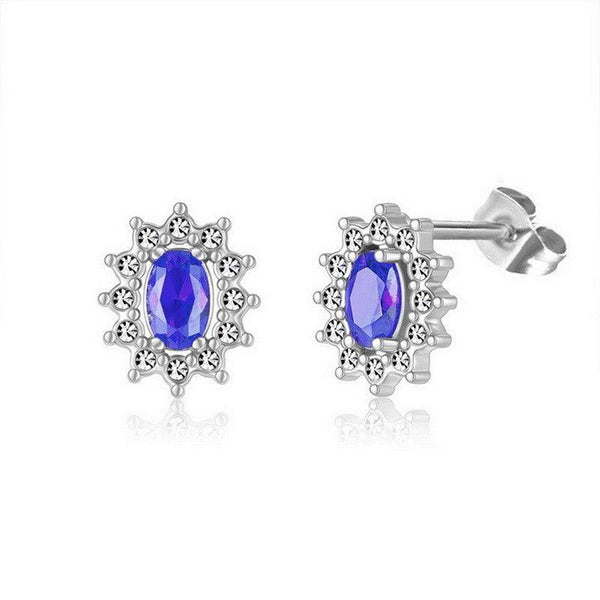 Kalen Stainless Steel CZ Stud Earrings Wholesale for Women - kalen