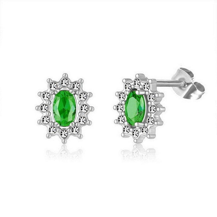 Kalen Stainless Steel CZ Stud Earrings Wholesale for Women - kalen