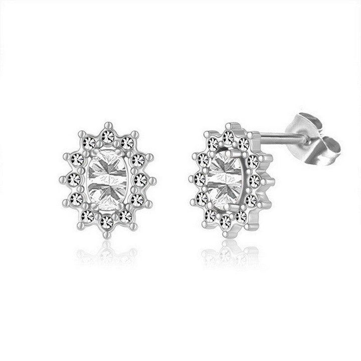 Kalen Stainless Steel CZ Stud Earrings Wholesale for Women - kalen