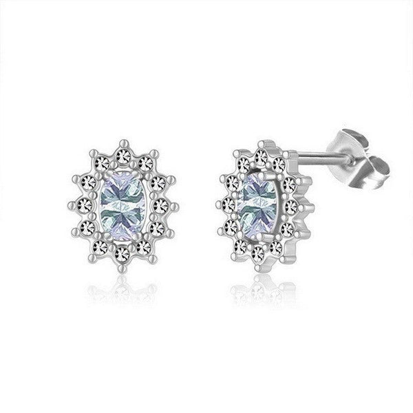 Kalen Stainless Steel CZ Stud Earrings Wholesale for Women - kalen