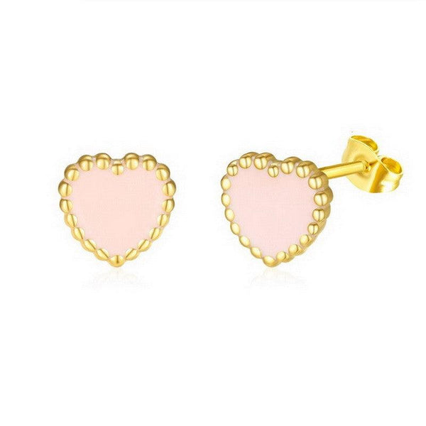 Kalen Stainless Steel Gold Plated Stud Earrings Wholesale for Women - kalen