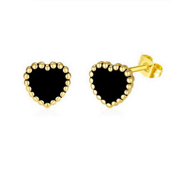 Kalen Stainless Steel Gold Plated Stud Earrings Wholesale for Women - kalen