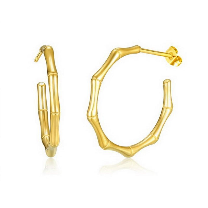 Kalen Stainless Steel Gold Plated Stud Earrings Wholesale for Women - kalen