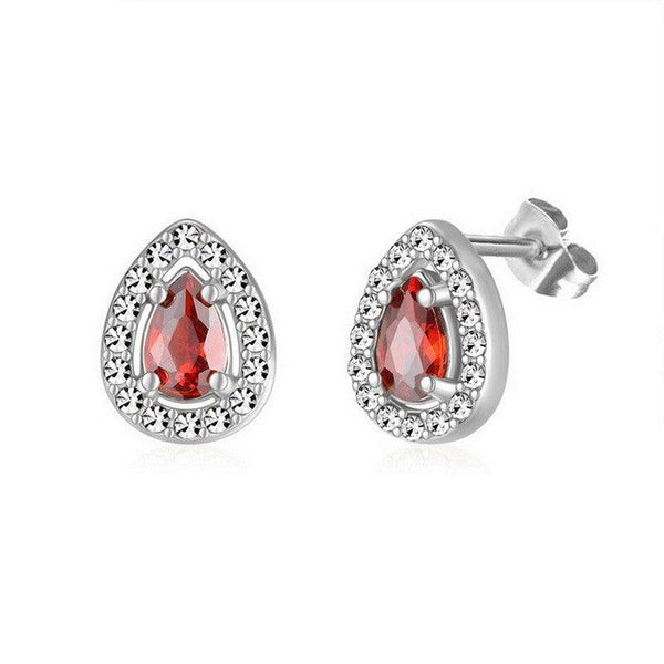 Kalen Stainless Steel CZ Stud Earrings Wholesale for Women - kalen