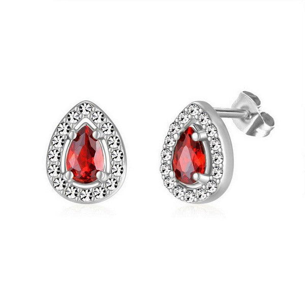 Kalen Stainless Steel CZ Stud Earrings Wholesale for Women - kalen