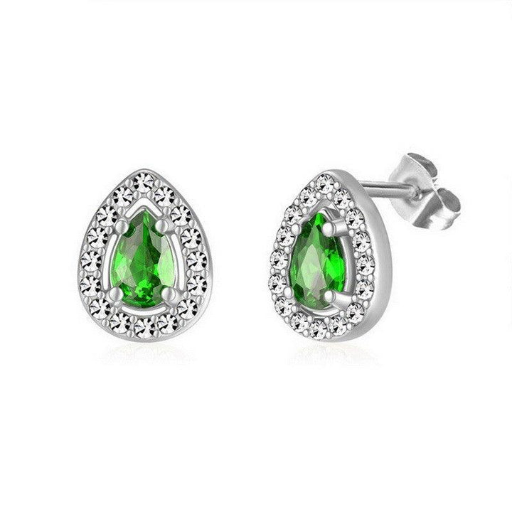 Kalen Stainless Steel CZ Stud Earrings Wholesale for Women - kalen