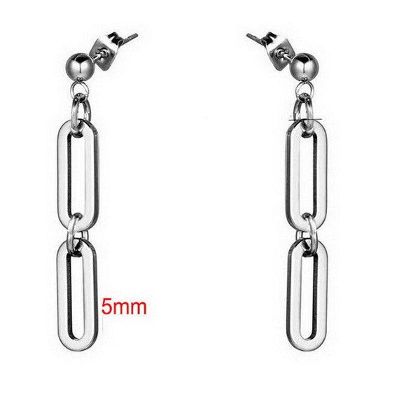 Kalen Stainless Steel Chain Drop Earrings Wholesale for Women - kalen