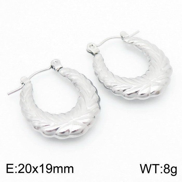 Kalen Stainless Steel Hoop Earrings Wholesale for Women - kalen