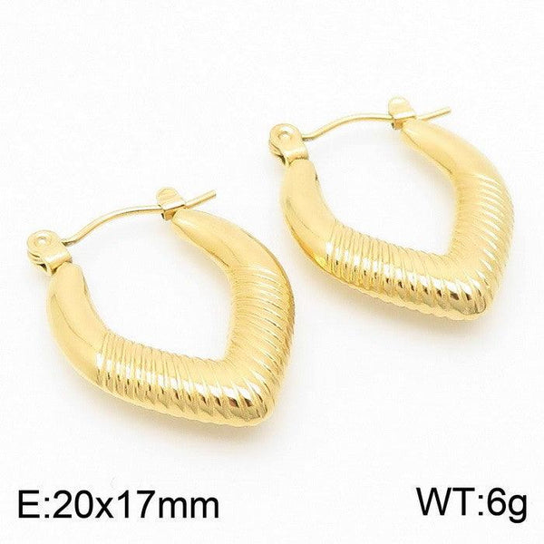 Kalen Stainless Steel Hoop Earrings Wholesale for Women - kalen