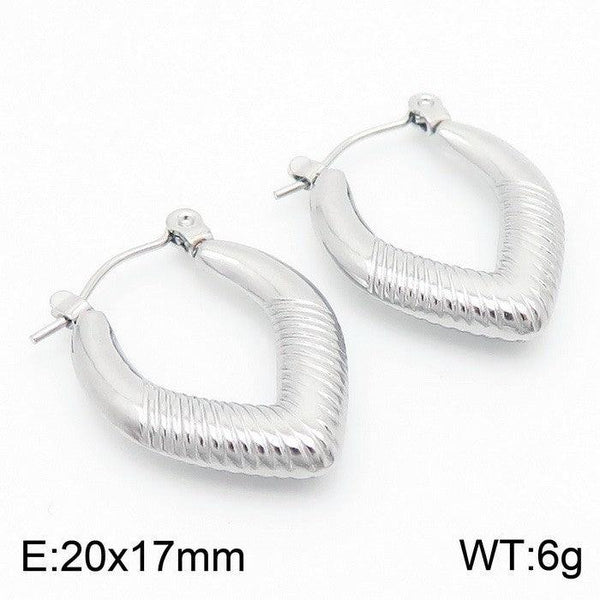 Kalen Stainless Steel Hoop Earrings Wholesale for Women - kalen