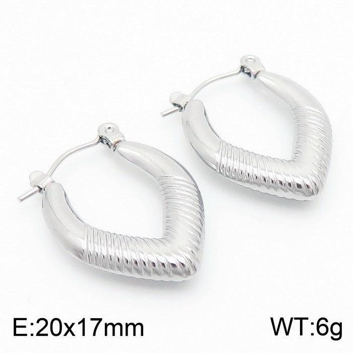 Kalen Stainless Steel Hoop Earrings Wholesale for Women - kalen