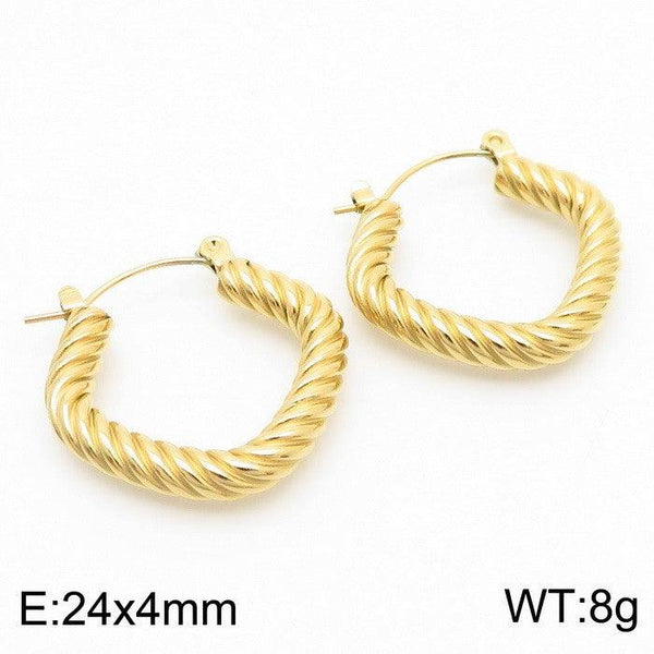 Kalen Stainless Steel Hoop Earrings Wholesale for Women - kalen