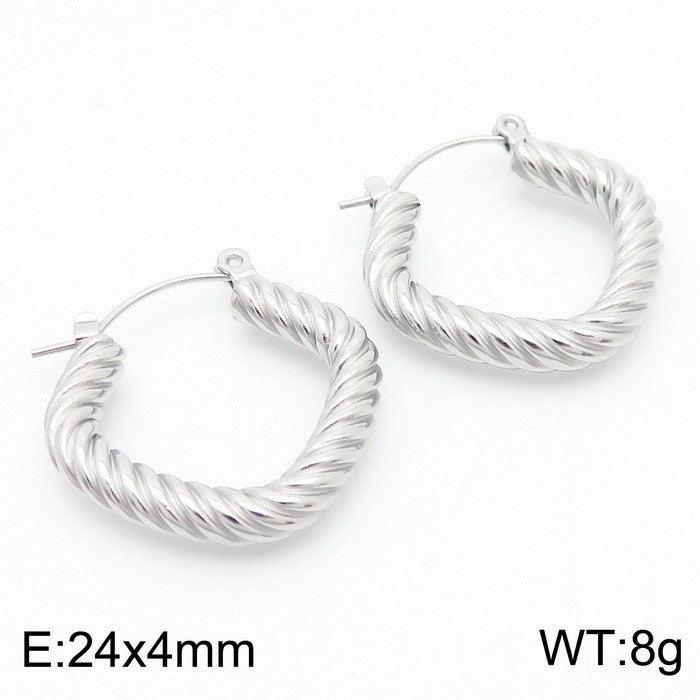 Kalen Stainless Steel Hoop Earrings Wholesale for Women - kalen